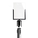 Porte-affiche en acrylique A4 vertical pour poteau de guidage