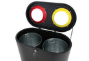 Duo Afvalbak - 2x50L - Zwart