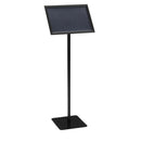 Présentoir sur pied ECO avec cadre à clip Noir Premium