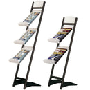 Porte Brochures sur pied noir