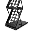 Porte-Brochures Pliable Zigzag Noir