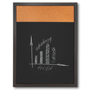 Magnetisch Krijtbord en Kurk Combi