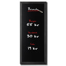 Tableau noir Natura Noir Rectangulaire