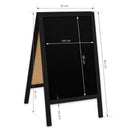 Krijtstoepbord 51x90cm