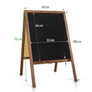 Krijtstoepbord 60x100cm