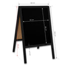 Krijtstoepbord 60x100cm