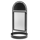 Stoepbord Staal Rond Zwart