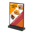 Porte-affiche avec support en T noir