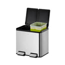 EKO Essential Splitted Recycler Dubbele Pedaalemmer 2 x 10 Liter