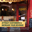 Panneau néon LED OPEN Orange