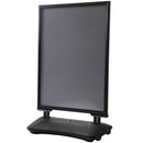 Stoepbord Verrijdbaar Watertank Zwart