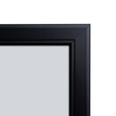 Vitrine à menu extérieure avec logo magnétique A4 noire