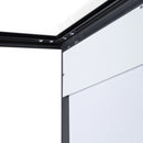 Vitrine à menu extérieure avec logo magnétique 4xA4 noire