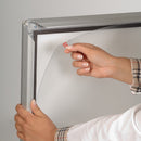 Panneau stop-trottoir extérieur sur pied Argent