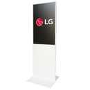 43" LG 4K Digitale Signage Totem – Vrijstaand Reclamescherm van Staal, Wit – 24/7 Gebruik