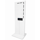 Totem d’affichage digital LG 43" 4K – Écran publicitaire blanc autoportant – Utilisation 24/7 – Avec gestion web, Content Planner, CMS & éditeur intégré
