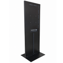 Totem d’affichage digital LG 43" 4K – Écran publicitaire noir autoportant – Utilisation 24/7 – Avec gestion web, Content Planner, CMS & éditeur intégré