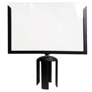 Porte-affiche en acrylique A4 horizontal pour poteau de guidage