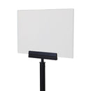 Porte-affiche en acrylique A4 horizontal pour poteau de guidage de musée