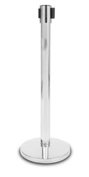 Afzetpaal met Trekband 225cm Chrome