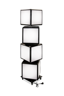 Draaiende LED Cubes met Full Colour Print – Verlichte Reclamezuil
