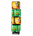 Draaiende LED Cubes met Full Colour Print – Verlichte Reclamezuil