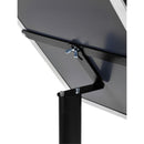 Présentoir sur pied étanche avec cadre à clip pour extérieur Noir