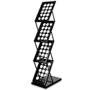 Porte-Brochures Pliable Zigzag Noir