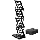 Porte-Brochures Pliable Zigzag Noir