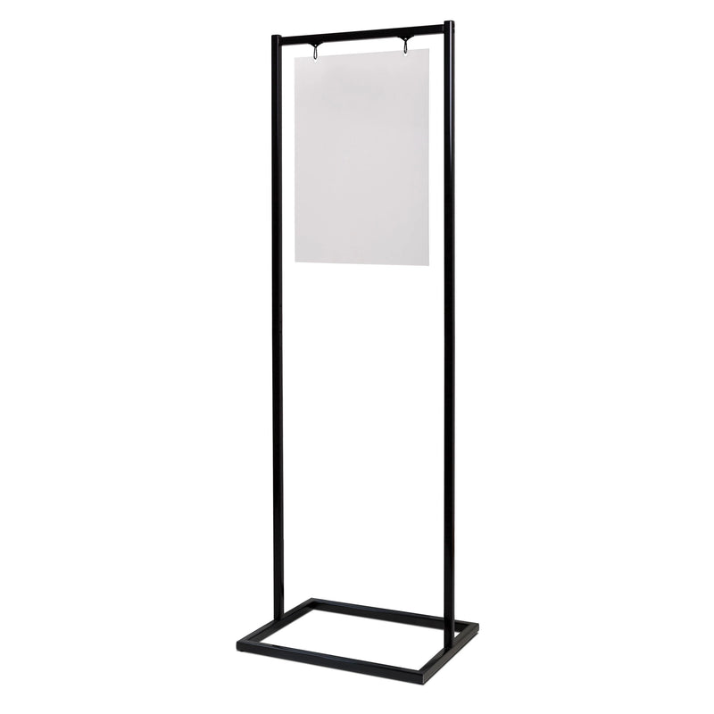 Présentoir avec Grand Cadre à Clic Noir