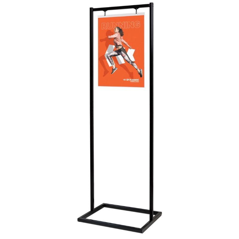 Présentoir avec Grand Cadre à Clic Noir