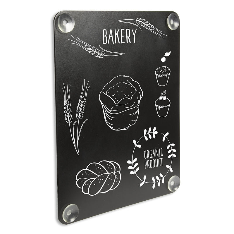 Raamkrijtbord Met Zuignappen 27x35cm Dubbelzijdig