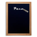 Tableau noir en bois de teck Woody