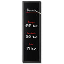 Tableau noir Natura Noir Rectangulaire