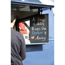 Tableau Noir en bois Woody noir