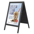 Krijtstoepbord Hybrid Zwart