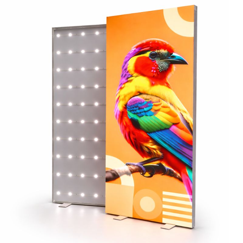 LED Lightbox Banner SEG – Enkelzijdig – Opvouwbaar - Incl. Print