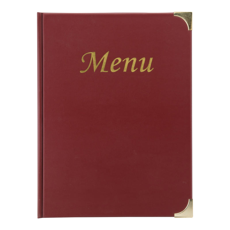 Carte de menu A4 Bordeaux