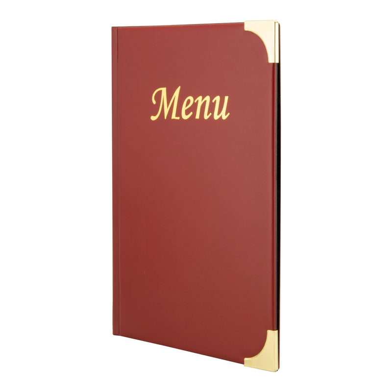 Carte de menu A5 Bordeaux