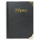 Carte de menu A5 Noire