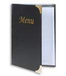 Carte de menu A5 Noire