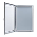 Vitrine à menu extérieure magnétique 2xA4 noire