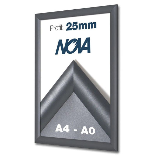 Cadre clic-clac Nova 25mm Anthracite