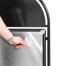 Stop-Trottoir Rond en Acier Noir