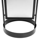 Stop-Trottoir Rond en Acier Noir