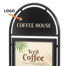 Stop-Trottoir Rond en Acier Noir