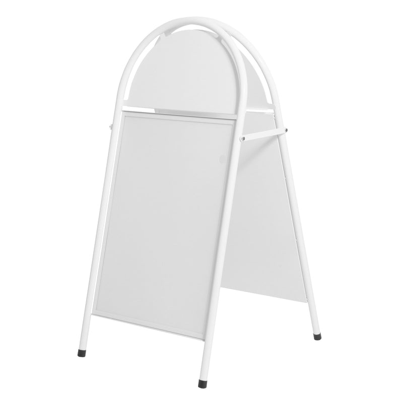 Stop-Trottoir en Acier Pliable Blanc