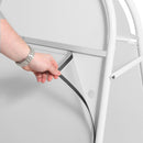 Stoepbord Staal Inklapbaar Wit