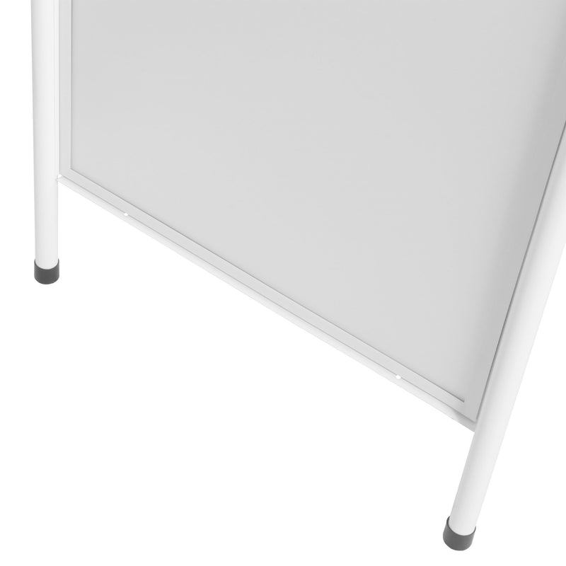 Stop-Trottoir en Acier Pliable Blanc