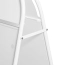 Stoepbord Staal Inklapbaar Wit